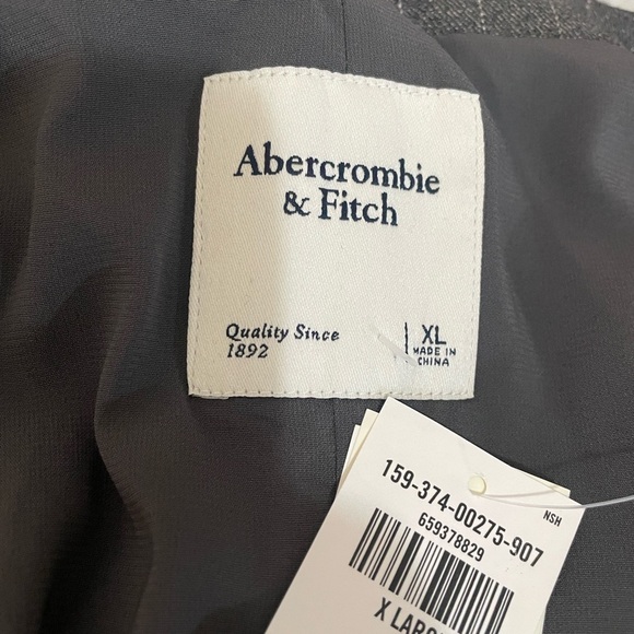 Abercrombie & Fitch Charcoal Pinstripe Mini Dress - Picture 6 of 15
